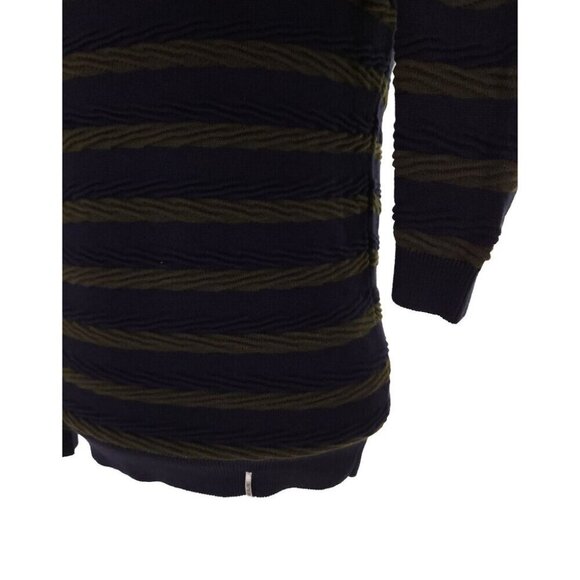 ANERKJENDT Akrico Sweater Size S Mens Blue Green Rolled Cable Knit 9519224 - Picture 5 of 11